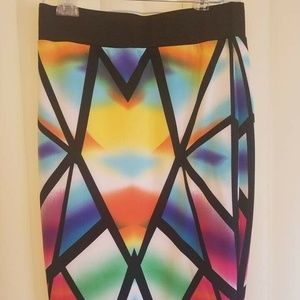 Bisou Bisou poly/spandex pencil skirt size medium
